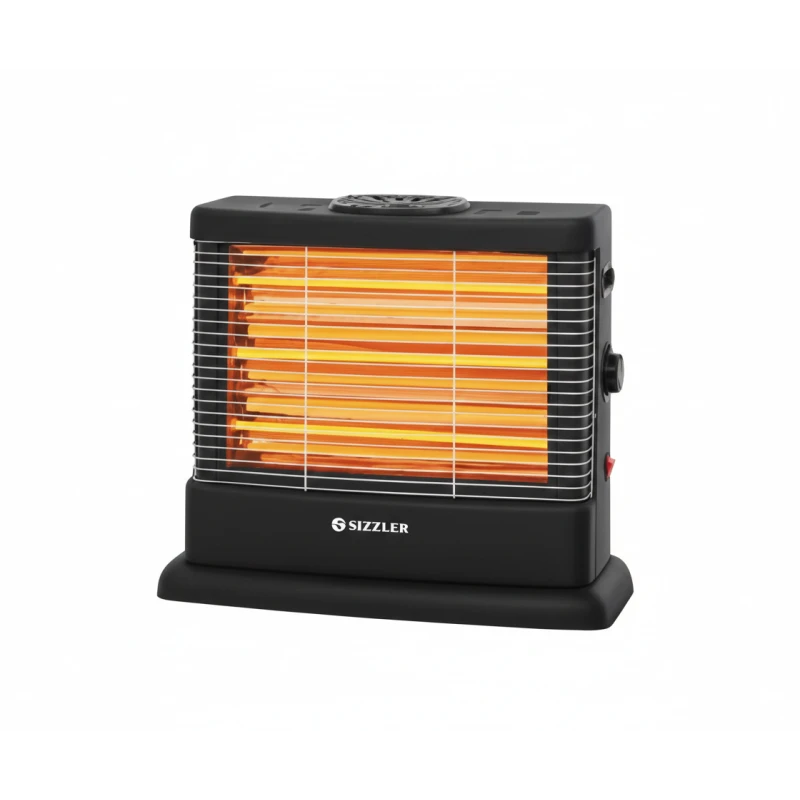 Sizzler Electric Heater 2100W 3-Heat Settings Black Home Office - Sizzler
