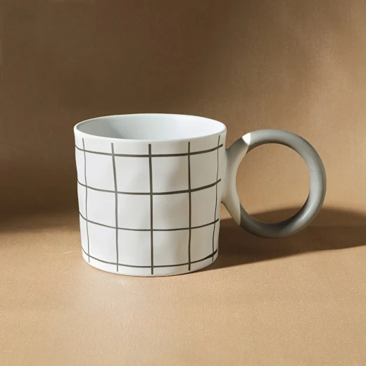 Karaca Oslo White Mug 420ml Ceramic Coffee Cup for Tea and Beverages Karaca Oslo White Mug 420ml Ceramic Coffee Cup for Tea and Beverages