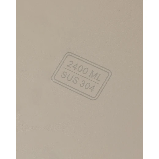 Madame Coco Damia Stainless Steel Storage Container, Soft Beige, 2400 ml - Madame COCO - Image 3