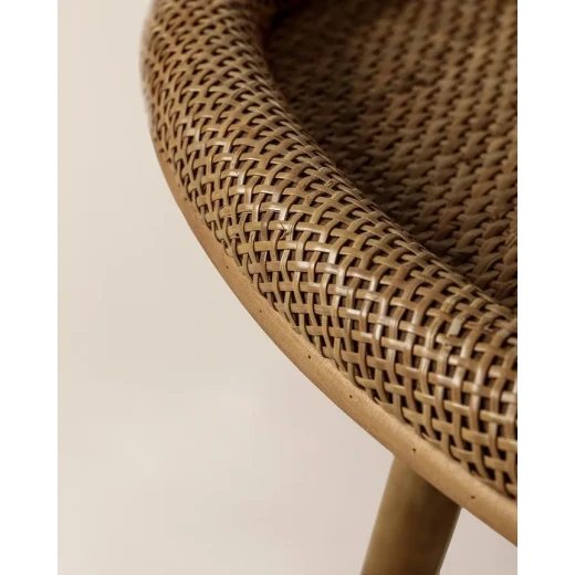 Madame Coco Perla Rattan Coffee Table, Natural Finish, Exquisite Woven Design, Durable Construction, Perfect for Living Room, Dimensions: 77cm x 41cm x 39cm, Stylish Home Decor - Madame COCO - Image 3