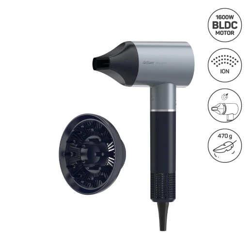 Arzum Ionic Hair Dryer 1600W Professional Black with Magnetic Attachments