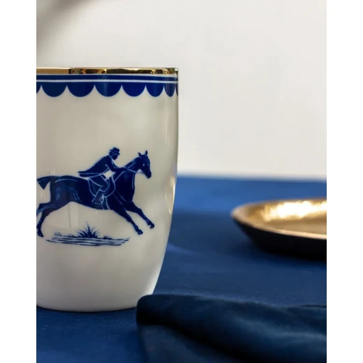 Madame Coco Mila Mug Blue and White Ceramic Coffee and Tea Cup 360 ml Ideal for Daily Use and Enjoying Hot Beverages Elegant Design for Home or Office - Madame COCO - Image 5