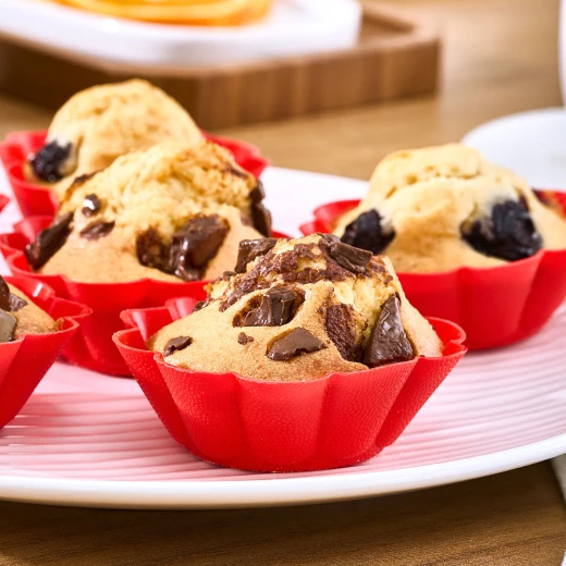 Karaca 6-Piece Silicone Muffin Baking Cups, Red, 7.5 cm Diameter - karaca - Image 6