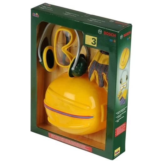 Klein Bosch 4-Piece Work Accessories Set for Kids, Protective Gear, 3+ Years - Image 3