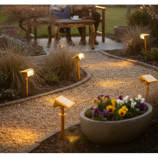 Brillanfire Solar Landscape Spotlight 2-Piece Set – High-Brightness Outdoor Solar Lights – 2 Installation Methods – IP65 Waterproof & Automatic On/Off - Brillanfire - Image 2