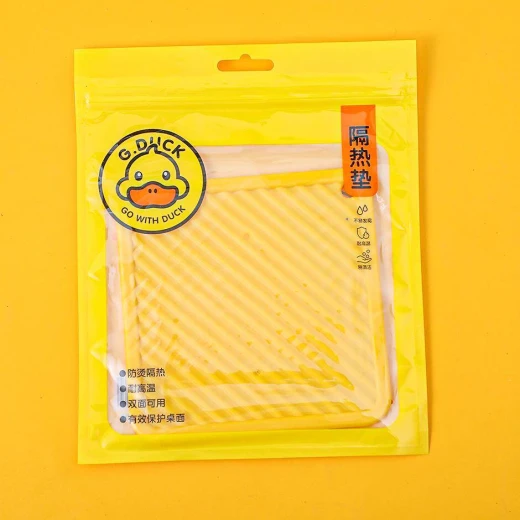 G.Duck Silicone Heat Insulation Mat – High-Temperature Resistant Trivet – Non-Slip Double-Sided Pot Holder for Dining Tables & Kitchen Countertops 13.5 x 13.5 cm - G.Duck - Image 4