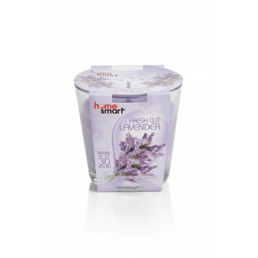 Home Smart Fresh Cut Lavender Scented Candle – Odor Eliminating Glass Jar Candle – 30-Hour Long-Lasting Burn – Calming Aromatherapy Floral Scent Home Smart Fresh Cut Lavender Scented Candle – Odor Eliminating Glass Jar Candle – 30-Hour Long-Lasting Burn – Calming Aromatherapy Floral Scent
