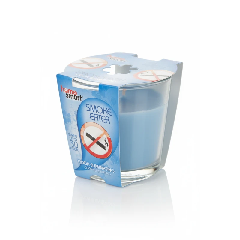 Smarthome Smoke Eater Scented Tumbler Candle, Home Odor Eliminating with Fresh Scent, Blue, 3 Ounce, Long Lasting Fragrance for Home and Office Spaces