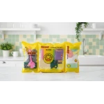 G.Duck Duck Cleaning Set Complete household cleaning kit including two types of scrubbing wires, 2 cleaning cloths for surfaces, and high-quality scouring sponges for fast and effective cleaning for all home uses - G.Duck