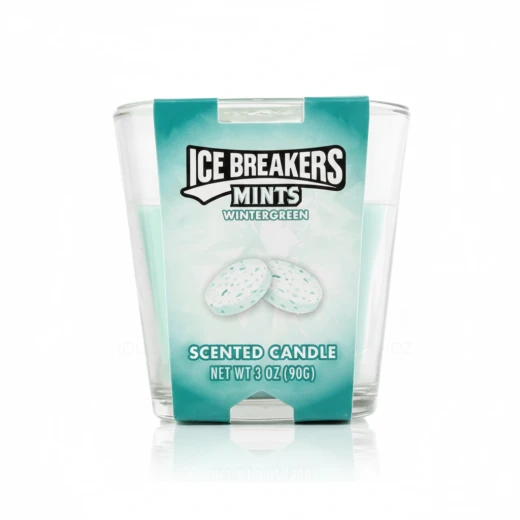 Wintergreen Ice Breakers 3oz Scented Candle in Glass Votive for Home Decor and Gifts Wintergreen Ice Breakers 3oz Scented Candle in Glass Votive for Home Decor and Gifts