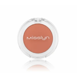 Misslyn Compact Blusher 04 Silky Soft Powder Blush with Brush for Cheeks Radiant Makeup