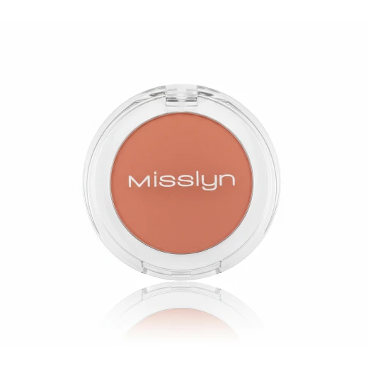 Misslyn Compact Blusher 04 Silky Soft Powder Blush with Brush for Cheeks Radiant Makeup