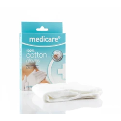 Karamcare 100% Cotton Gloves (Hypoallergenic) - 1 Pair