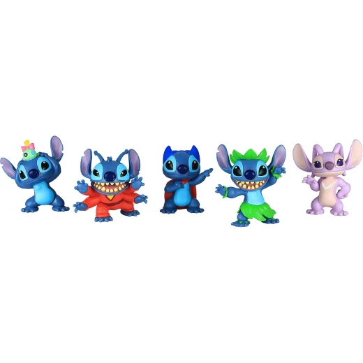 Disney Lilo & Stitch Collectible Stitch Figure Set, 5 Piece, Multicolor - Image 3