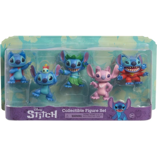 Disney Lilo & Stitch Collectible Stitch Figure Set, 5 Piece, Multicolor - Image 5