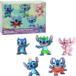Disney Lilo & Stitch Collectible Stitch Figure Set, 5 Piece, Multicolor