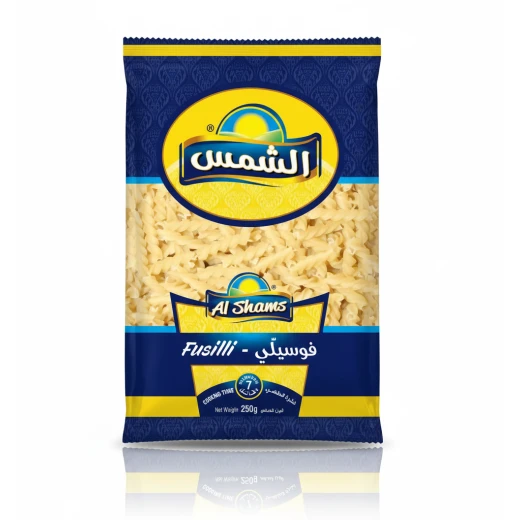معكرونة فوسيلي من الشمس - عبوة كبيرة 30 × 250 غرام - معكرونة حلزونية فاخرة من قمح دوروم - معكرونة إيطالية كلاسيكية للسلطات والصلصات - الشمس - Image 3