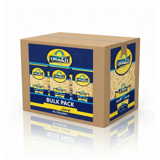 Al-Shams Fusilli Pasta – Bulk Pack 30 x 250g – Premium Durum Wheat Spirals – Classic Italian Style Pasta for Salads and Sauces