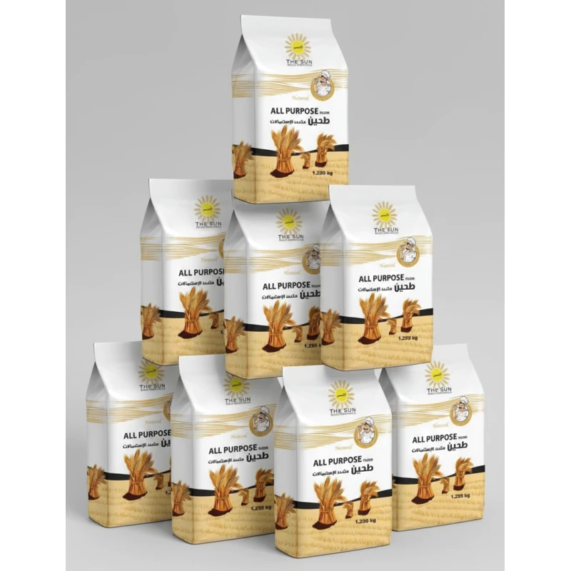 Al-Shams All-Purpose Flour – Bulk Pack 10 x 1250g – Premium Finely Milled Wheat Flour – Ideal for Baking, Pastries, and Daily Cooking - Al Shams