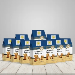 طحين زهرة الفاخر – كرتون جملة 10 × 1250 جرام – دقيق نقي فائق الجودة للمخبوزات والحلويات من الشمس
