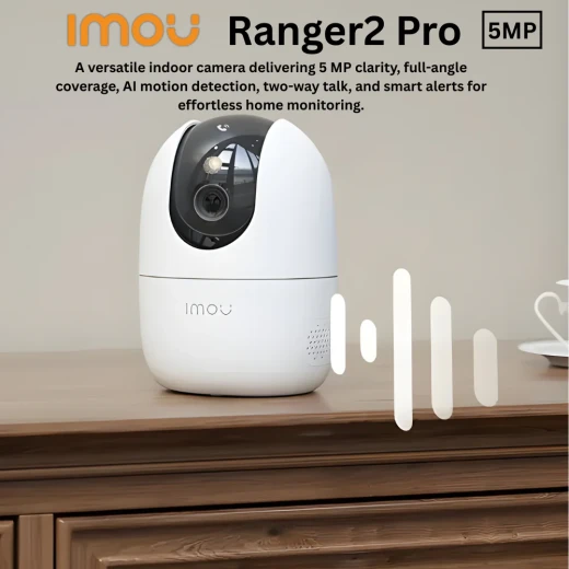 Imou Ranger 2 Pro 5MP White Indoor Security Camera, Pan Tilt, 2.4GHz WiFi - Image 14