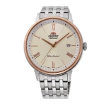 Orient RA-AC0J01S Contemporary Automatic Gents Stainless Steel Watch Silver Rose Gold - ORIENT