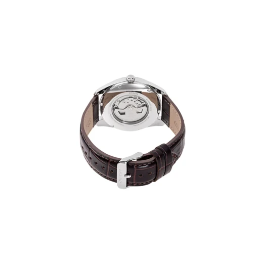 Orient RA-BA0005S Contemporary Automatic Watch Stainless Steel Case White Dial Brown Leather Strap - ORIENT - Image 3