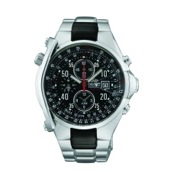 Orient TD0G001B Men's Sport Watch Quartz Chronograph Black Stainless Steel