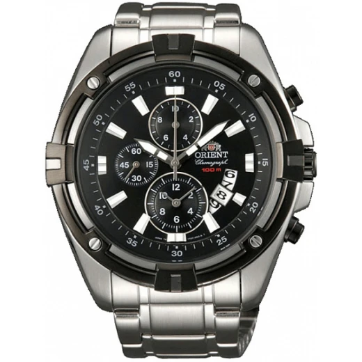 Orient Chrono STT0J002B Men's Watch Stainless Steel Black Dial Chronograph Orient Chrono STT0J002B Men's Watch Stainless Steel Black Dial Chronograph