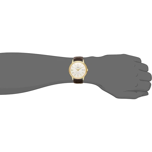 Orient Bambino SAC00003W0 Automatic Watch for Men, Elegant White Dial, Stainless Steel Case, 40mm Diameter, Stylish Dress Watch, Sapphire Crystal Glass, Japanese Movement - ORIENT - Image 6