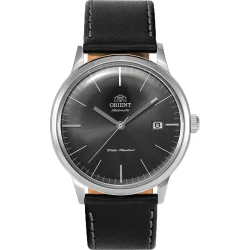 Orient Bambino FAC0000CA0 Men's Watch Stainless Steel Black Leather Strap 40.5mm