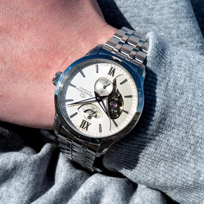 Orient Star Layered Skeleton Watch Stainless Steel Silver 41mm Automatic - ORIENT - Image 4