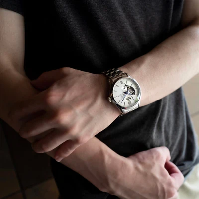 Orient Star Layered Skeleton Watch Stainless Steel Silver 41mm Automatic - ORIENT - Image 2