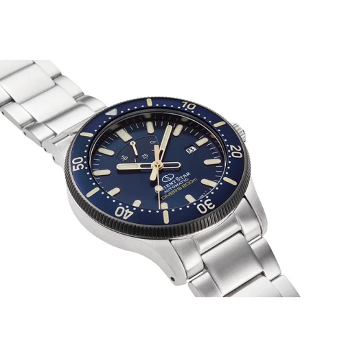 Orient Star RE-AU0304L Diving Watch Blue Dial Stainless Steel 200m Water Resistant - ORIENT - Image 3
