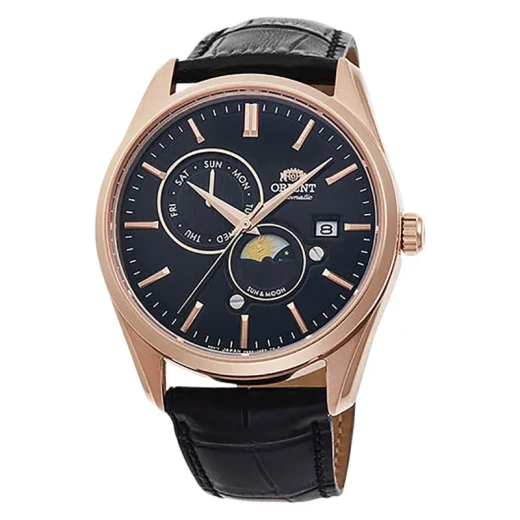 Orient Contemporary Sun And Moon Automatic Watch Black Leather Strap 41mm Orient Contemporary Sun And Moon Automatic Watch Black Leather Strap 41mm