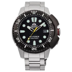 Orient M-Force RA-AC0L01B Automatic Diving Watch Black Steel 45mm