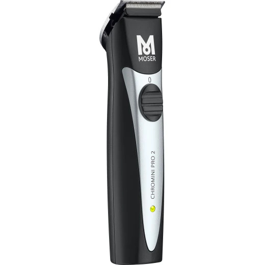 ماكينة حلاقة الشعر اللاسلكية الاحترافية Moser Chromini Pro 2 لون أسود وفضي - موسر - Image 2