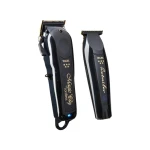 Wahl Cordless Barber Combo Professional Hair Clippers Set, Titanium Blades, Black - Wahl