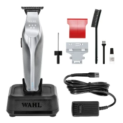 Wahl Hi-Viz Trimmer Professional Cordless Barber Hair Cutting Tool Silver