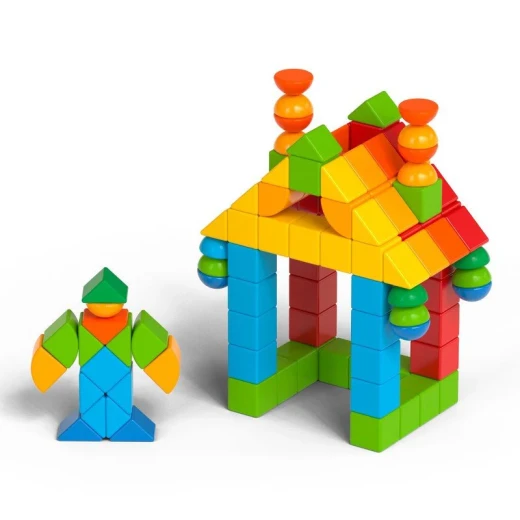 Geomag Magicube Shapes 164 Piece Magnetic Building Set for Toddlers Geomag Magicube Shapes 164 Piece Magnetic Building Set for Toddlers