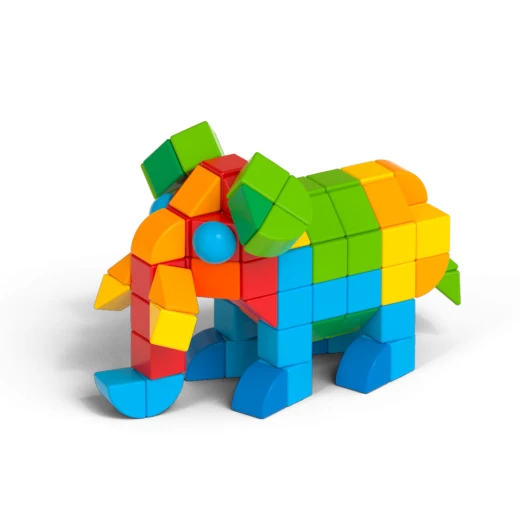 Geomag Magicube Shapes 164 Piece Magnetic Building Set for Toddlers - Image 2
