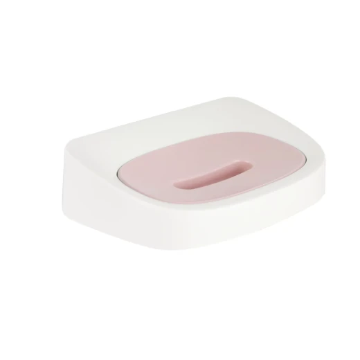Wall-mounted double-layer soap holder in pink, 15.2x10.5x4 cm – Practical and space-saving design, keeps soap dry, ideal for bathroom or kitchen, adds an elegant decorative touch and organizes your space - Lolo Shop - Image 2