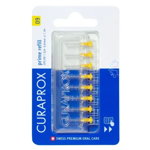 Curaprox CPS Prime Refill Yellow Interdental Brushes, 8 Count, For Gum Health and Fresh Breath Curaprox CPS Prime Refill Yellow Interdental Brushes, 8 Count, For Gum Health and Fresh Breath