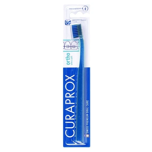 Curaprox CS5460 Ortho Ultra Soft Toothbrush for Braces, Gentle Cleaning, 1 Count Curaprox CS5460 Ortho Ultra Soft Toothbrush for Braces, Gentle Cleaning, 1 Count