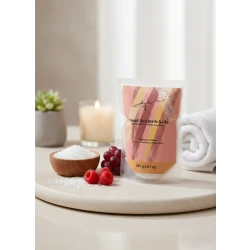 Dead Sea Salt Berry & Grape Scent 275g by Ayla Naturals – Enriched with Natural Minerals for Deep Relaxation, Body and Soul Care, Long-Lasting Fresh Fruity Aroma