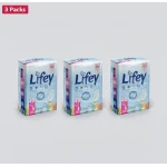 Lifey Night Thin Feminine Pads – Bulk Value 3-Pack (96 Pads Total) – Ultra-Thin Protection with Maximum Absorbency for a Worry-Free Sleep - Lifey