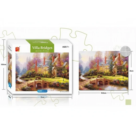 Puzzle 500 Piece Villa Bridges 17026 Jigsaw Puzzle for Adults and Kids Puzzle 500 Piece Villa Bridges 17026 Jigsaw Puzzle for Adults and Kids