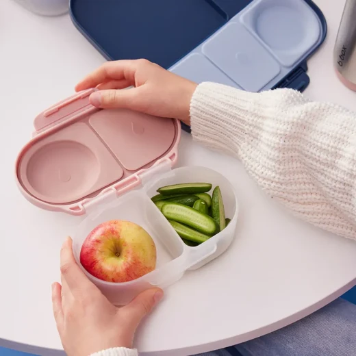 B.box Snackbox Blush Crush Leakproof Compartments for Baby and Toddler Snacks - B.Box - Image 4