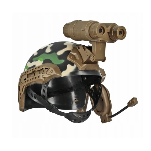 Mega Creative Military Soldier Play Set with Helmet, Binoculars, and Flashlight - Image 3