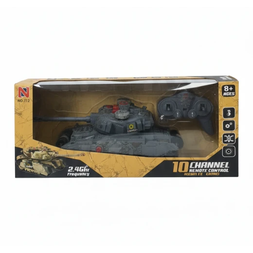 10-Channel RC Military Tank Toy – 2.4GHz Frequency Remote Control Battle Tank with Realistic Movement, Best Gift for Kids Ages 8+ 10-Channel RC Military Tank Toy – 2.4GHz Frequency Remote Control Battle Tank with Realistic Movement, Best Gift for Kids Ages 8+